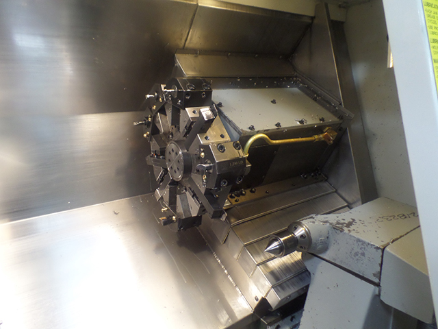 8" HYD. CHUCK HAAS ... CNC SLANT BED LATHE